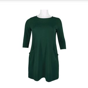 Nina Leonard Crew Neck Sleeved Pockets